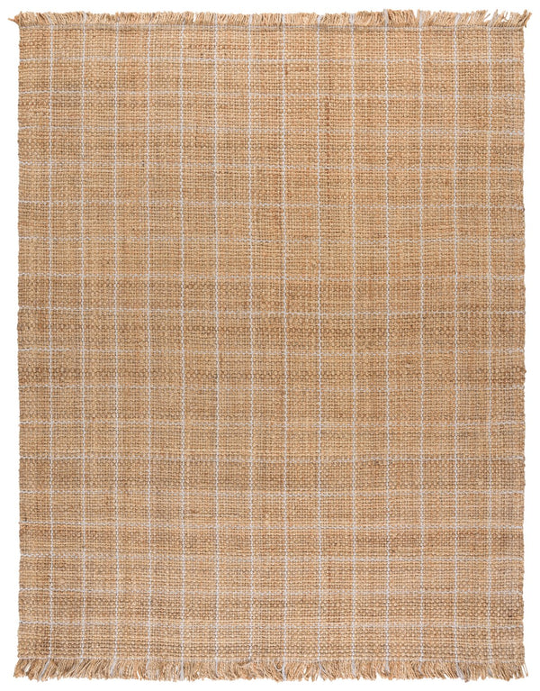 Safavieh Natural Handwoven Jute Area Rug 5X8 Low-Profile Natural Bleach Tones Coastal Rustic Texture 5'-0" x 8'-0" NF602B-5