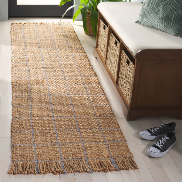 Safavieh Natural Fiber Area Rug - Handwoven Jute 4ft X 6ft - Sustainable Elegance For Any Room Decor Natural ,Grey Jute Nf602f-4