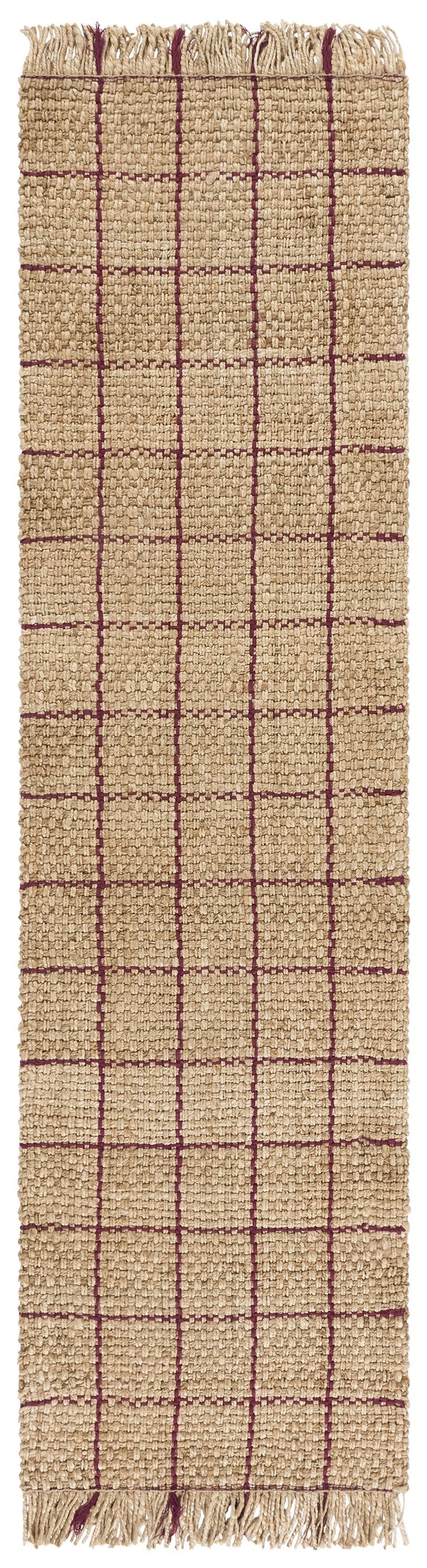 Safavieh Natural Fiber Runner Area Rug - Handwoven Jute Elegance For Timeless Home Decor And Style Natural ,Wine Jute Nf602s-28