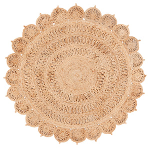 Safavieh Natural Hand-woven Jute Rug - Stylish 5ft Round Design For Cozy Living Rooms And Elegant Spaces Natural Jute Nf603a-5r