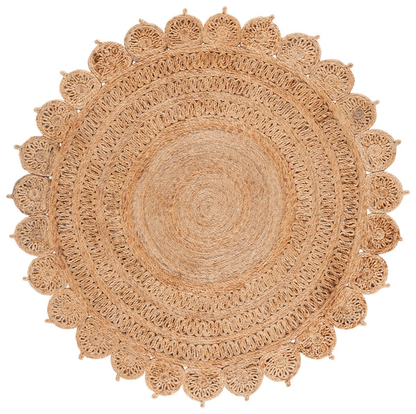 Safavieh Natural Hand-woven Jute Rug - Stylish 5ft Round Design For Cozy Living Rooms And Elegant Spaces Natural Jute Nf603a-6r