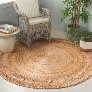 Safavieh Natural Jute Area Rug – Handwoven Elegance From India To Enhance Your Living Space With Charm Natural Jute Nf604a-3r
