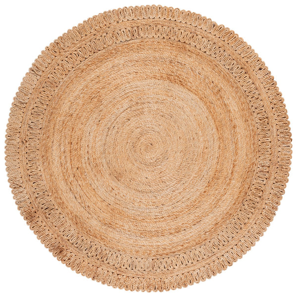 Safavieh Natural Jute Area Rug - Hand-woven Round Design From India, Perfect For Any Home Decor Style Natural Jute Nf604a-6r