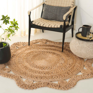 Safavieh Natural Jute Area Rug - Hand-woven Elegance For Your Home, Crafted With Indian Artistry And Durability Natural Jute Nf606a-3r