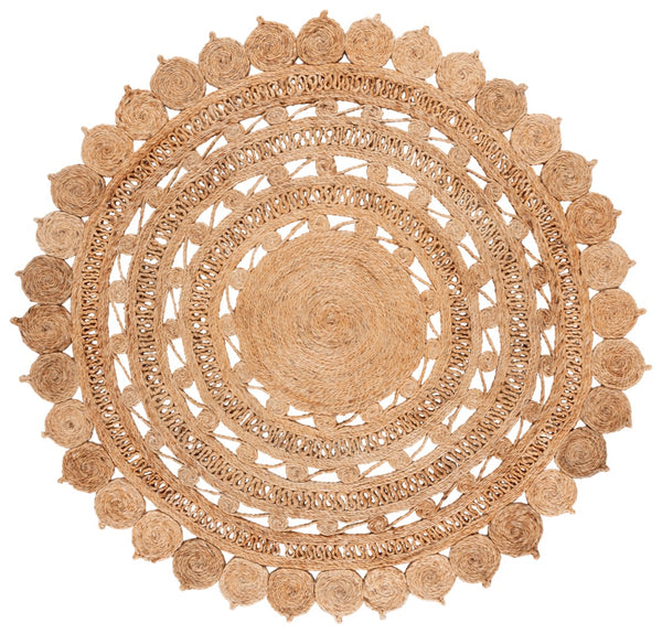 Safavieh Natural Fiber Area Rug - Hand Woven Jute For Cozy Elegance & Versatile Home Decor Enhancement Natural Jute Nf607a-4r