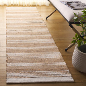 Safavieh Natural Hand-woven Runner Rug - Elegant Eco-friendly Design For Stylish Home Decor & Comfort Natural ,Ivory 70% Jute,20% Wool,10% Cotton Nf608a-28