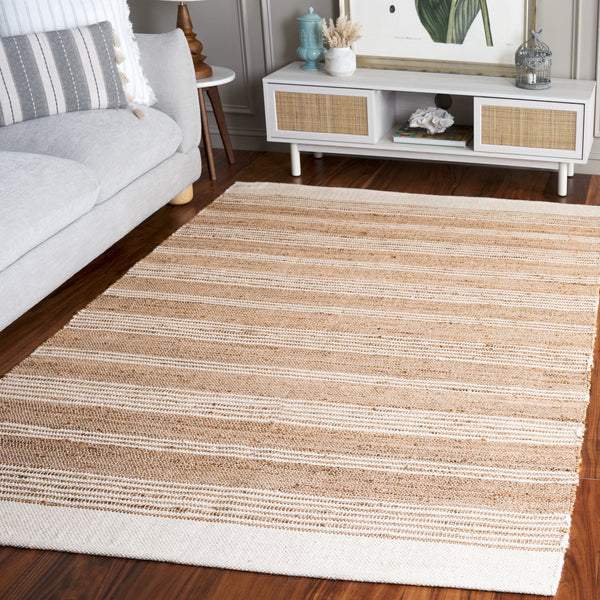 Safavieh Natural Hand-woven Runner Rug - Elegant Eco-friendly Design For Stylish Home Decor & Comfort Natural ,Ivory 70% Jute,20% Wool,10% Cotton Nf608a-5