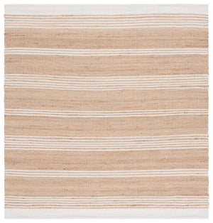 Safavieh Natural Fiber Handwoven Area Rug - Elegant 4x6 Design For Cozy Home Decor, Crafted In India Natural ,Ivory 70% Jute,20% Wool,10% Cotton Nf608a-4