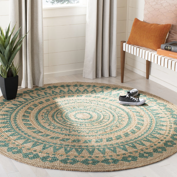 Natural Hand Woven Jute Rug from India - Eco-Friendly Design for Timeless Home Décor Appeal