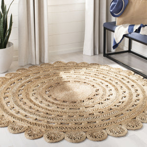 Natural Fiber 805 Hand Woven Jute Rug - Luxurious Eco-Friendly Addition for Your Home Décor