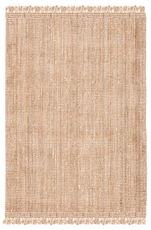 Safavieh Natural Fiber Area Rug With Hand Woven Jute, Chic Fringe Border For Sustainable Home Decor Style Natural Jute Nf809a-222
