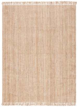 Safavieh Natural Fiber Area Rug With Hand Woven Jute, Chic Fringe Border For Sustainable Home Decor Style Natural Jute Nf809a-222