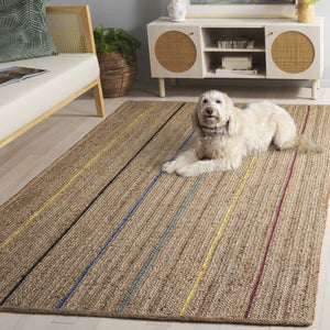 Safavieh Natural Fiber Area Rug - Elegant Eco-friendly Design With Gold Accents For Chic Home Décor Enhancement Natural ,Gold Jute Nf810d-6sq