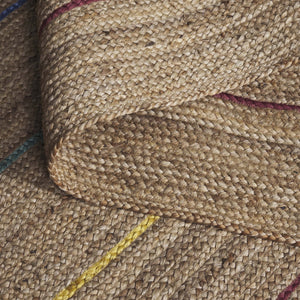 Safavieh Natural Fiber Area Rug - Elegant Eco-friendly Design With Gold Accents For Chic Home Décor Enhancement Natural ,Gold Jute Nf810d-6sq