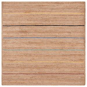 Safavieh Natural Fiber Area Rug - Elegant Eco-friendly Design With Gold Accents For Chic Home Décor Enhancement Natural ,Gold Jute Nf810d-6sq