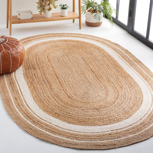 Safavieh Natural Fiber 812a Jute Area Rug - Elegant Natural Look, Perfect For Home Décor & Comfort Natural ,Ivory Jute Nf812a-4r