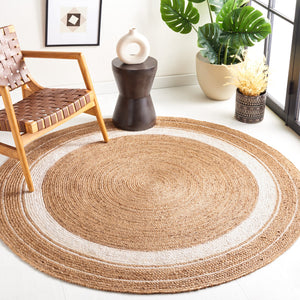 Safavieh Natural Fiber 812a Jute Area Rug - Elegant Natural Look, Perfect For Home Décor & Comfort Natural ,Ivory Jute Nf812a-4r