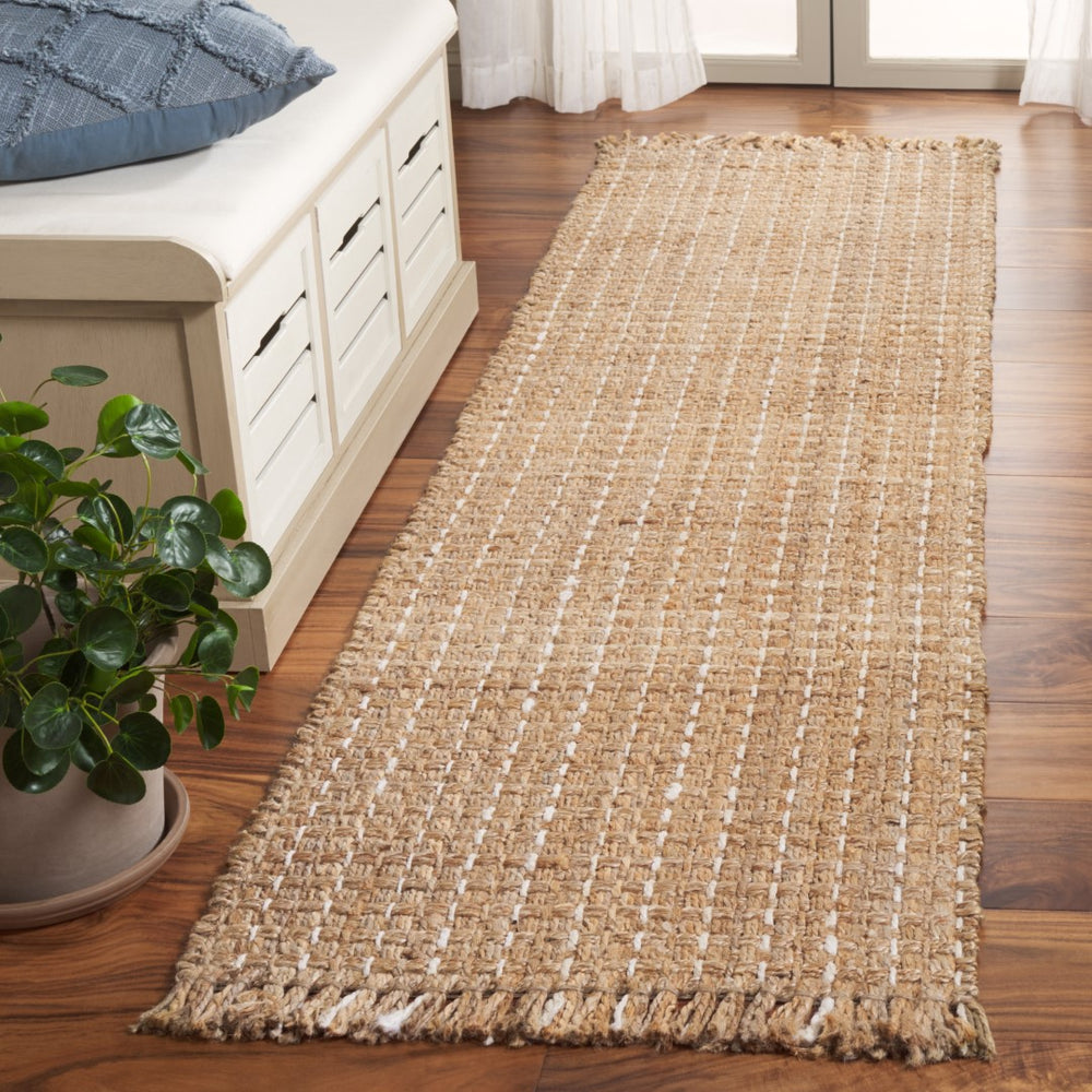 Safavieh Natural Fiber 813 NF813 Hand Woven Natural Fiber Rug Natural / Bleach NF813A-6SQ