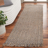 Safavieh Natural Fiber 814 Hand Woven Natural Fiber Rug Natural / Grey 6' x 6' Square