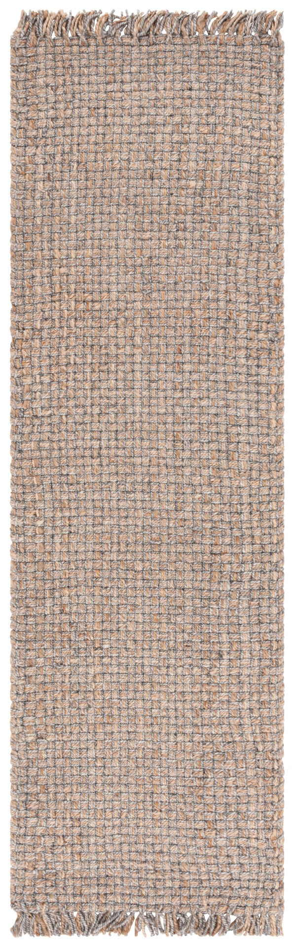 Safavieh Natural Fiber 814 Hand Woven Natural Fiber Rug Natural / Grey 2'-3" x 8'