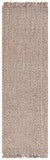 Safavieh Natural Fiber 814 Hand Woven Natural Fiber Rug Natural / Grey 2'-3" x 8'