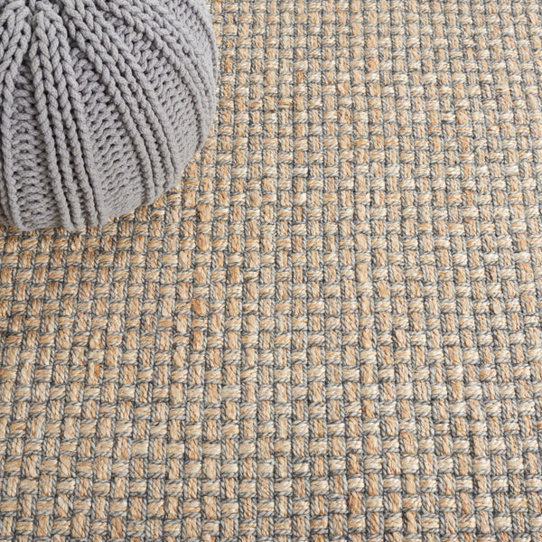 Safavieh Natural Fiber 814 Hand Woven Natural Fiber Rug Natural / Grey 5' x 8'