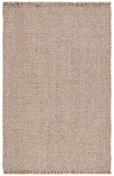 Safavieh Natural Fiber 814 Hand Woven Natural Fiber Rug Natural / Grey 6' x 6' Square