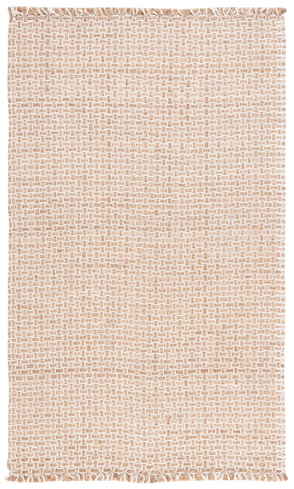 Safavieh Natural Hand Woven Area Rug - Artisanal Charm, Eco-friendly Jute & Wool, Timeless Elegance For Any Space Natural ,Ivory 60% Jute,40% Wool Nf817a-6