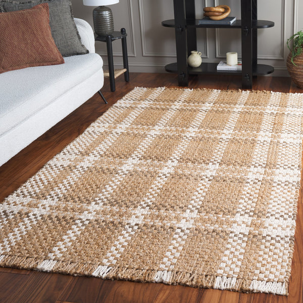 Safavieh Natural Fiber 841a Eco-friendly Jute Bleach Area Rug For Stylish Home Décor And Comfort Natural ,Bleach Jute Pile Nf841a-6sq
