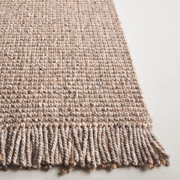 Safavieh Natural Fiber 842b Beige With Fringes Beige 60% Wool & 40% Jute Nf842b-5