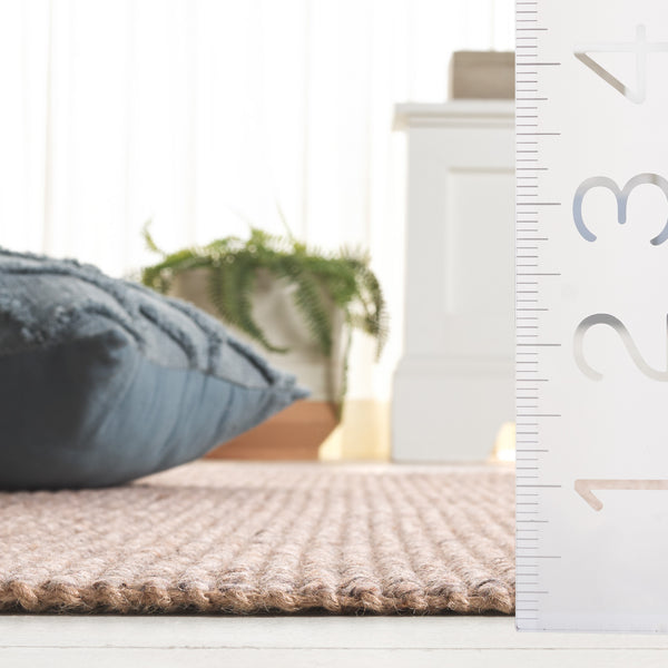 Safavieh Natural Fiber 842b Beige With Fringes Beige 60% Wool & 40% Jute Nf842b-5