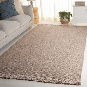 Safavieh Natural Fiber 842b Beige With Fringes Beige 60% Wool & 40% Jute Nf842b-5