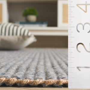 Safavieh Natural Fiber 842n Navy With Fringes Navy 60% Wool & 40% Jute Nf842n-5