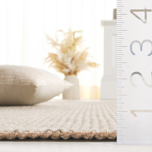 Safavieh Natural Fiber Area Rug - Handcrafted Flatweave Elegance For Sustainable Home Décor And Style Green 60% Wool & 40% Jute Nf842y-6