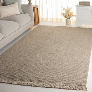 Safavieh Natural Fiber Area Rug - Elegant Flatweave Design, Eco-friendly Comfort, Timeless Style For Your Home Green 60% Wool & 40% Jute Nf842y-5