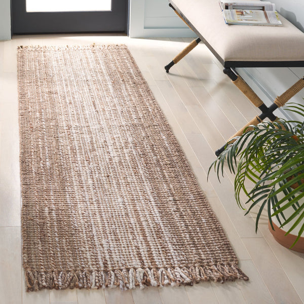 Safavieh Natural Fiber Area Rug - Elegant Jute Craftsmanship For Timeless Style And Comfort In Any Room Ivory ,Grey Jute Nf843f-28