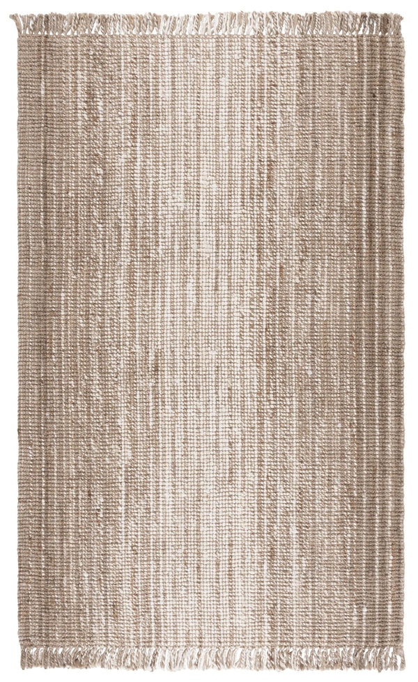 Safavieh Natural Fiber Area Rug - Elegant Jute Craftsmanship For Timeless Style And Comfort In Any Room Ivory ,Grey Jute Nf843f-28