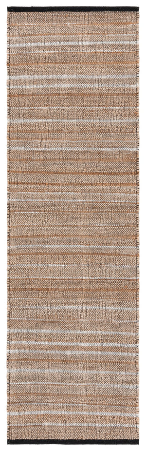 Safavieh Natural Fiber Handcrafted Area Rug In Earthy Hues - Durable Jute & Cotton For Timeless Elegance Light Brown ,Beige 80% Jute,20% Cotton Nf863c-5