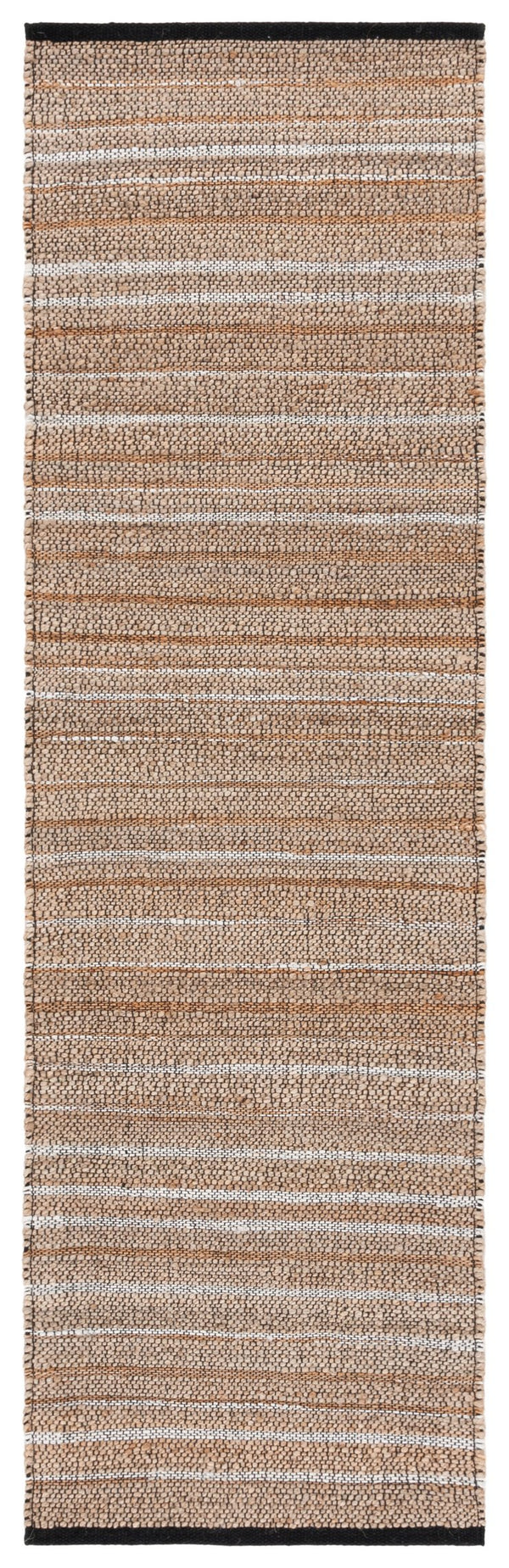 Safavieh Natural Fiber Handcrafted Area Rug In Earthy Hues - Durable Jute & Cotton For Timeless Elegance Light Brown ,Beige 80% Jute,20% Cotton Nf863c-5