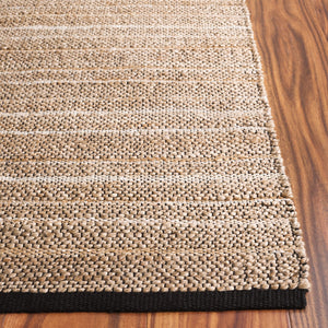 Safavieh Natural Fiber Handcrafted Area Rug In Earthy Hues - Durable Jute & Cotton For Timeless Elegance Light Brown ,Beige 80% Jute,20% Cotton Nf863c-5