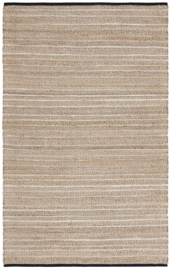 Safavieh Natural Fiber Handcrafted Area Rug In Earthy Hues - Durable Jute & Cotton For Timeless Elegance Light Brown ,Beige 80% Jute,20% Cotton Nf863c-5