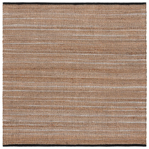 Safavieh Natural Fiber Handcrafted Area Rug In Earthy Hues - Durable Jute & Cotton For Timeless Elegance Light Brown ,Beige 80% Jute,20% Cotton Nf863c-5