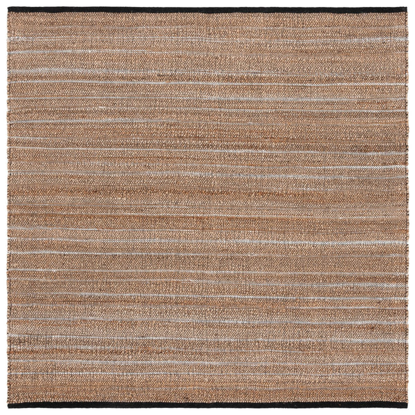 Safavieh Natural Fiber Handcrafted Area Rug In Earthy Hues - Durable Jute & Cotton For Timeless Elegance Light Brown ,Beige 80% Jute,20% Cotton Nf863c-5