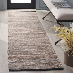 Safavieh Natural Fiber Collection Area Rug - Elegant Earth Tones For Timeless Home Decor And Comfort Natural ,Grey 80% Jute,20% Cotton Nf864f-3