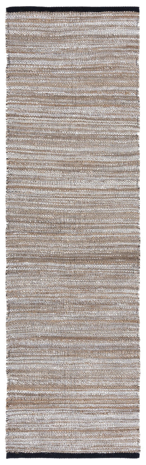 Safavieh Natural Fiber Area Rug – Elegant Flat Weave Design From India, Perfect For Modern And Classic Spaces Natural ,Grey 80% Jute,20% Cotton Nf864f-6sq