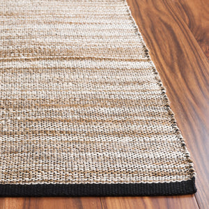 Safavieh Natural Fiber Area Rug – Elegant Flat Weave Design From India, Perfect For Modern And Classic Spaces Natural ,Grey 80% Jute,20% Cotton Nf864f-6sq