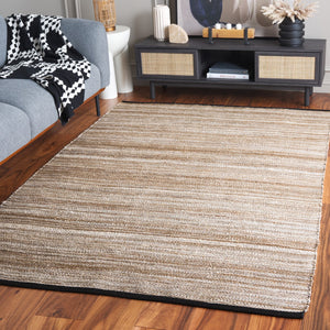 Safavieh Natural Fiber Collection Area Rug - Elegant Earth Tones For Timeless Home Decor And Comfort Natural ,Grey 80% Jute,20% Cotton Nf864f-3