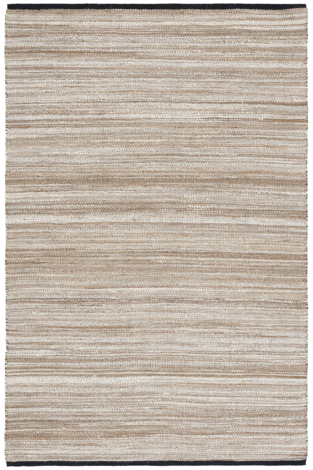 Safavieh Natural Fiber Area Rug – Elegant Flat Weave Design From India, Perfect For Modern And Classic Spaces Natural ,Grey 80% Jute,20% Cotton Nf864f-6sq