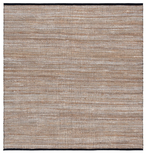 Safavieh Natural Fiber Area Rug – Elegant Flat Weave Design From India, Perfect For Modern And Classic Spaces Natural ,Grey 80% Jute,20% Cotton Nf864f-6sq