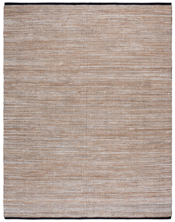 Safavieh Natural Fiber Area Rug – Elegant Flat Weave Design From India, Perfect For Modern And Classic Spaces Natural ,Grey 80% Jute,20% Cotton Nf864f-6sq